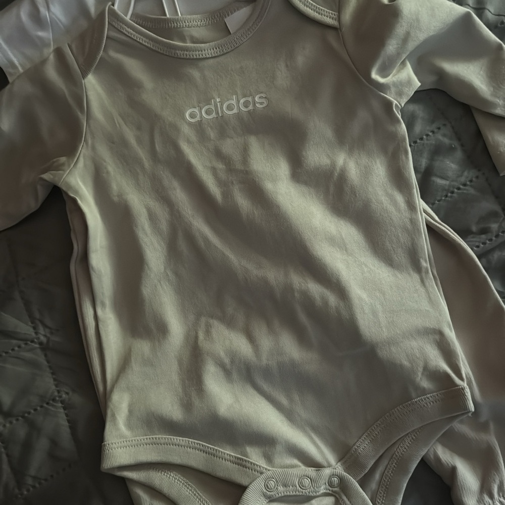 Adidas Kids Bodysuit - Light Gray 3 pzs